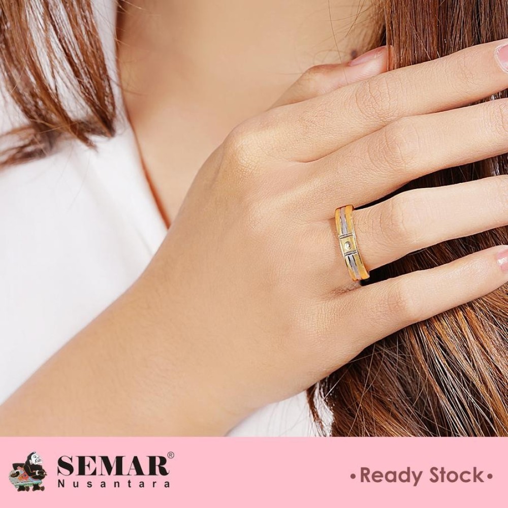 Cincin Emas Reina Gold 10K Cincin Nikah Semar Nusantara - 10-11