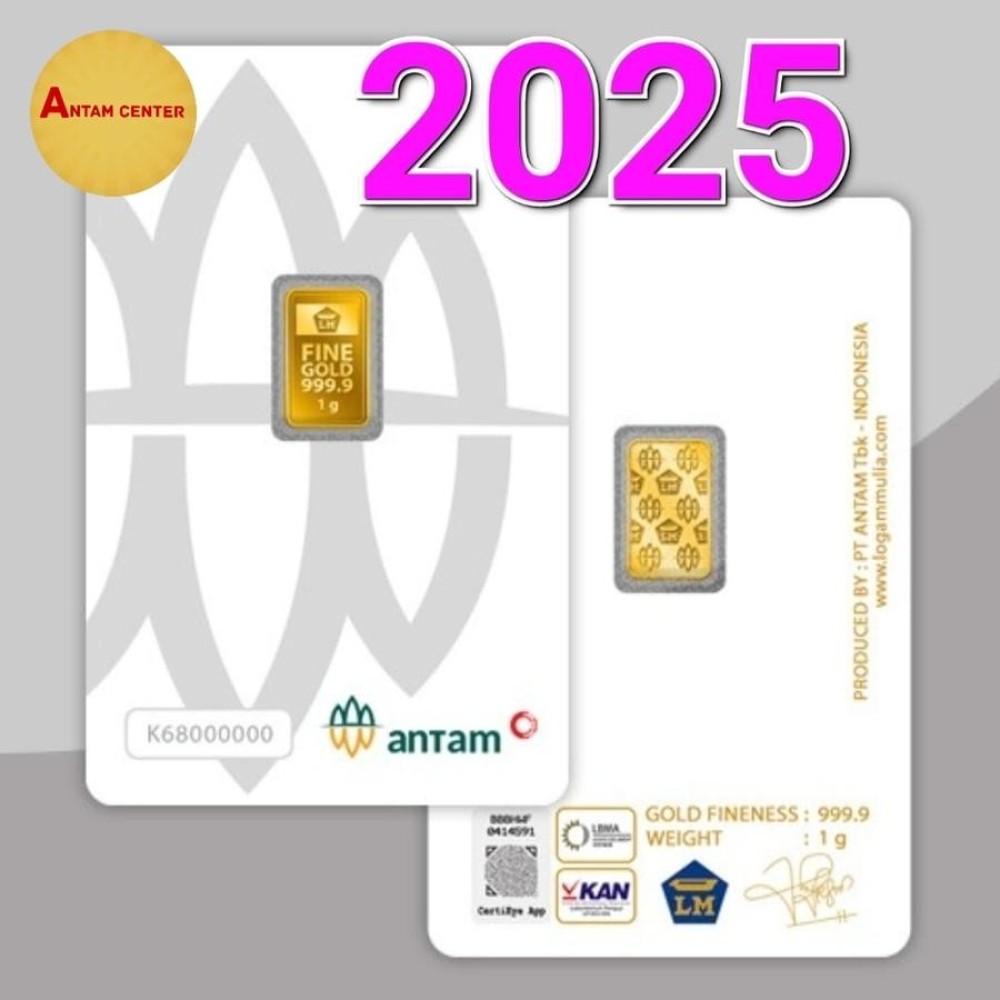 
                                                            Logam Mulia ANTAM 1 Gram, Asli, Bersertifikat