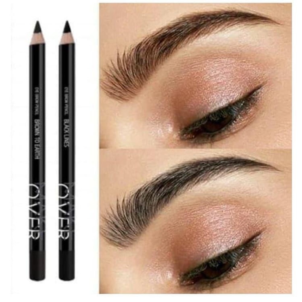 MAKE OVER Eye Brow Pencil | Eyebrow Pensil Alis - BLACK LINES