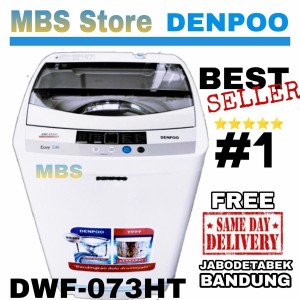 Mesin Cuci Denpoo 1 Tabung DWF 073 HT Top Loading 7 KG DWF073HT